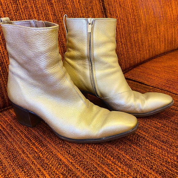 Saint Laurent Other - SOLD***Saint Laurent YSL gold metallic boots